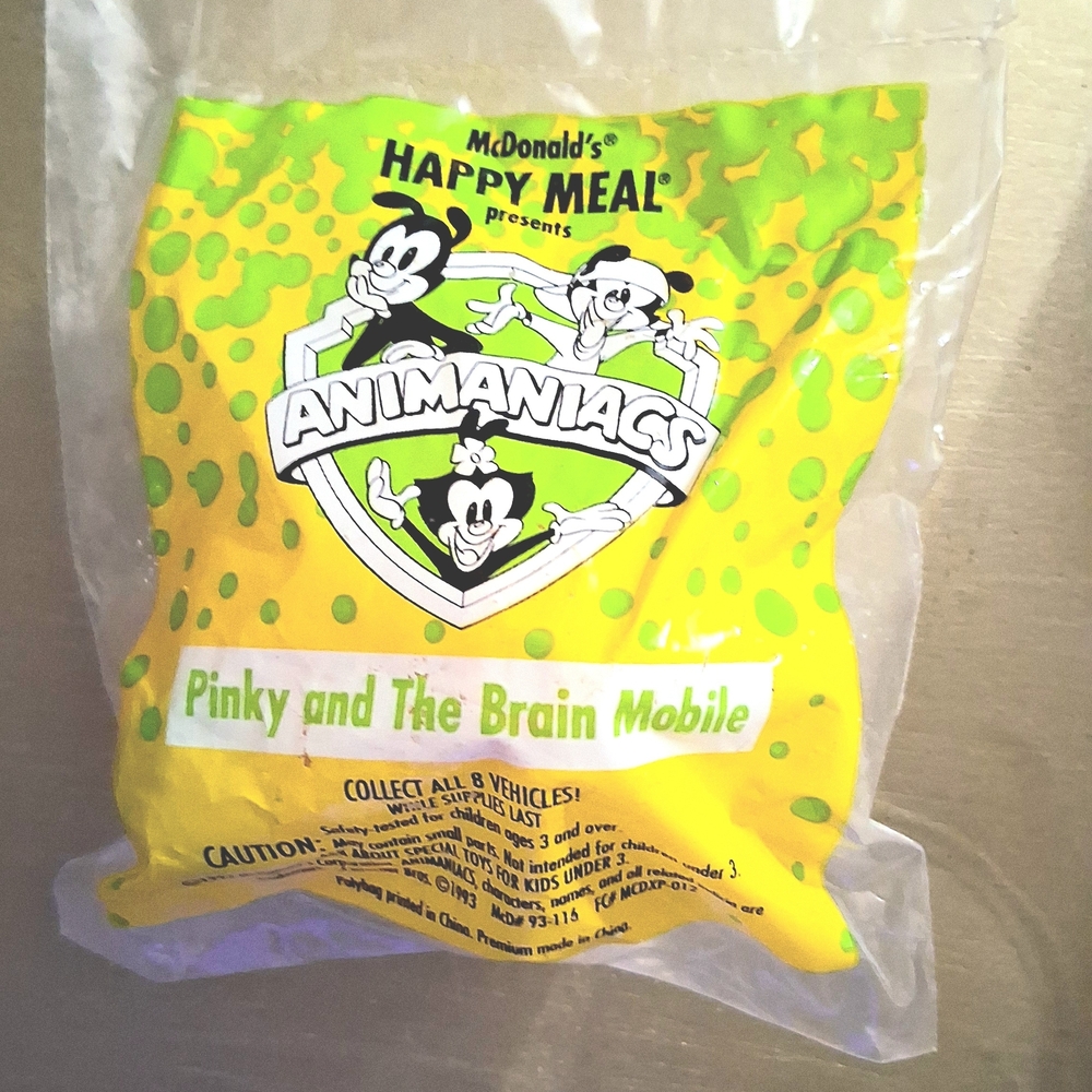 McDonald's Animaniacs Pinky And The Brain Mobile 1993 Happy Meal Toy